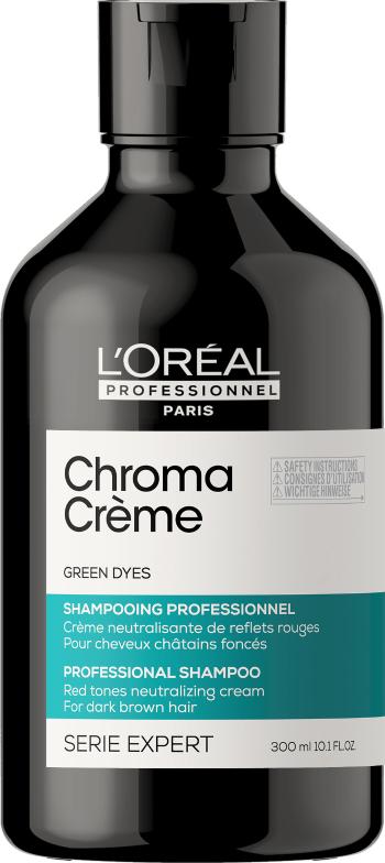 L´Oréal Professionnel Profesionálny zelený šampón neutralizujúci červené tóny Serie Expert Chroma Crème (Green Dyes Shampoo) 300 ml