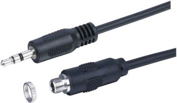 Kash 35D019 jack audio predlžovací kábel [1x jack zástrčka 3,5 mm - 1x jack zásuvka 3,5 mm] 20.00 cm čierna