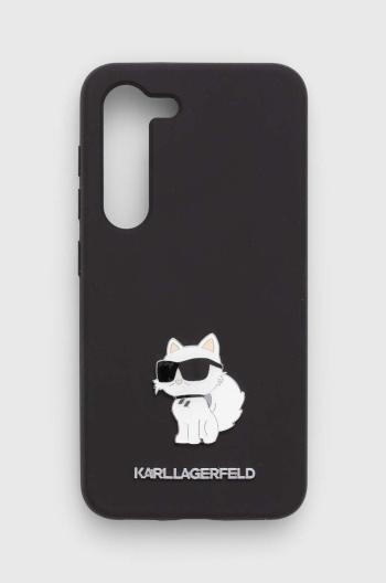 Puzdro na mobil Karl Lagerfeld Galaxy S23 čierna farba