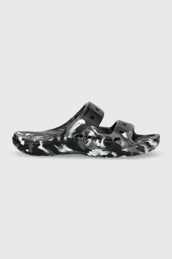 Šľapky Crocs BAYA MARBLED SANDAL dámske, čierna farba, 208332