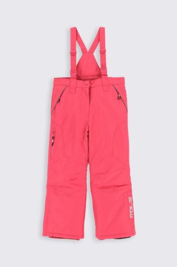 Detské lyžiarske nohavice Coccodrillo ružová farba,