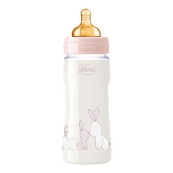 Chicco Fľaša dojčenská Original Touch latex, 330 ml - dievča