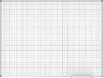 Maul biela popisovacia tabuľa MAULstandard (š x v) 1500 mm x 1000 mm sivá plastový vr. odkladacie misky, formát na šírku