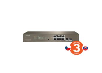 Tenda TEG5310P-8-150W - L3 managed Gigabit PoE AT Switch, 8x PoE AF/AT 10/100/1000Mbps, 1xSFP 1Gbps