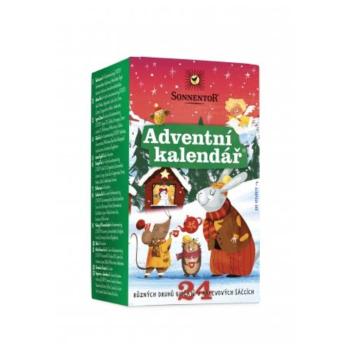 Adventný kalendár 24 očíslovaných čajov Sonnentor 37,5 g