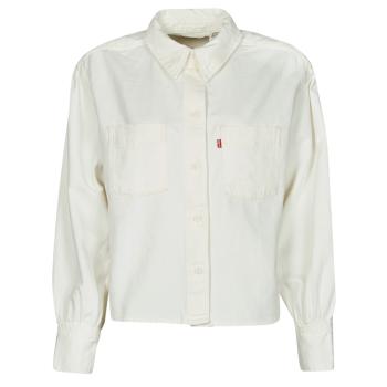 Levis  ZOEY PLEAT UTILITY SHIRT  Košele a blúzky Biela