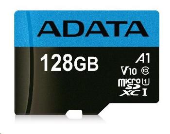 ADATA MicroSDXC karta 128GB Premier UHS-I Class 10 + adaptér