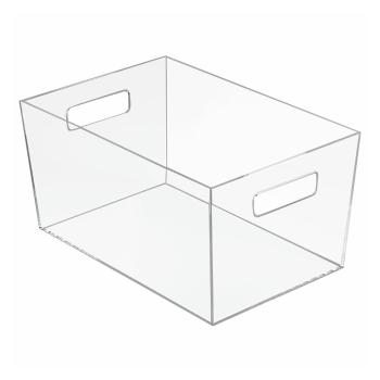 Úložný priehľadný box iDesign Clarity, 30,6 × 20,7 cm