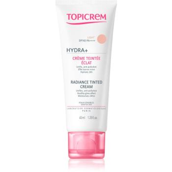 Topicrem UH FACE HYDRA+ Radiance Tinted Cream tónujúci hydratačný krém SPF 40 odtieň Light 40 ml