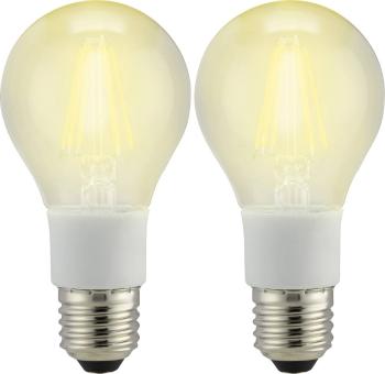 Sygonix STA6043 LED  En.trieda 2021 A ++ (A ++ - E) E27 klasická žiarovka 7 W = 60 W teplá biela (Ø x d) 60 mm x 114 mm
