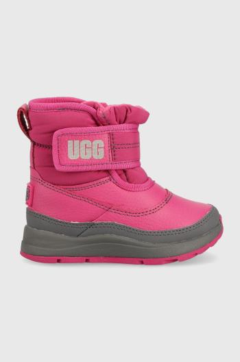 Detské snehule UGG Taney Weather ružová farba