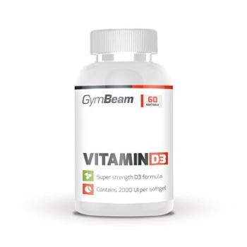 GymBeam Vitamín D3 2000 IU, 60 kapsúl (8588006485592)