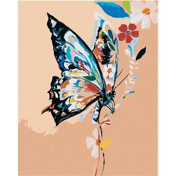 Maľovanie podľa čísel – Kvietkovaný motýľ (HRAmal00912nad)
