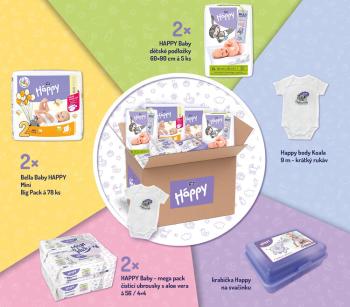 EXP: 31.08.2023 BELLA HAPPY BABY Start Box Plienky jednorazové 2 Mini (3-6 kg)