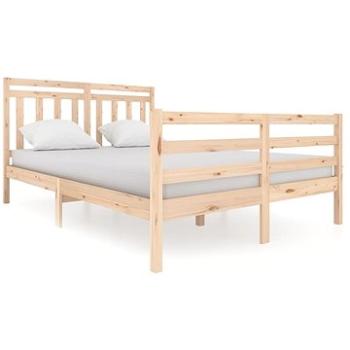 Rám postele masívne drevo 140 × 200 cm, 3100654