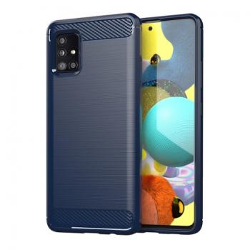 MG Carbon Case Flexible silikónový kryt na Samsung Galaxy M31s, modrý