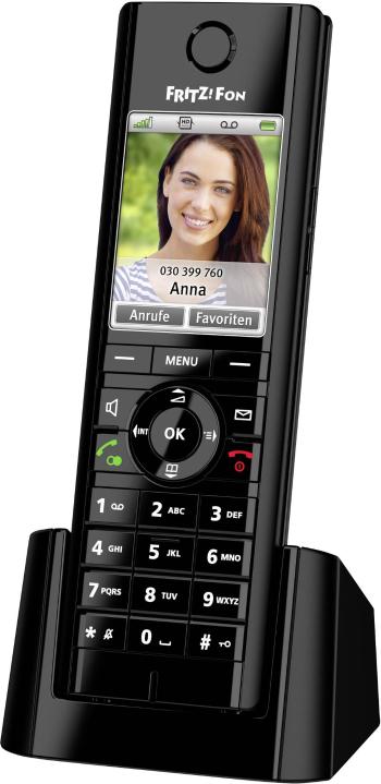 AVM FRITZ!Fon C5 bezdrôtový VoIP telefón handsfree, detský telefón, konektor na slúchadlá farebný displej čierna