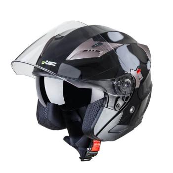 Moto prilba W-TEC YM-627 Farba Pure Matt Black, Veľkosť S (55-56)