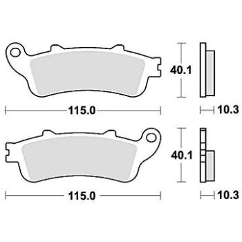 Braking brzdové doštičky (sinterová zmes CM56) (2 ks) M501 – 291 (M501-291)