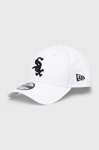 Bavlnená šiltovka New Era biela farba, s nášivkou, CHICAGO WHITE SOX