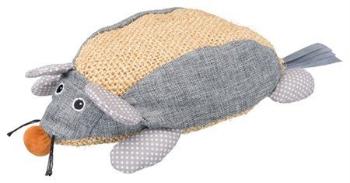 Trixie Mouse XXL, sisal/fabric, catnip, 30 cm, natural/grey