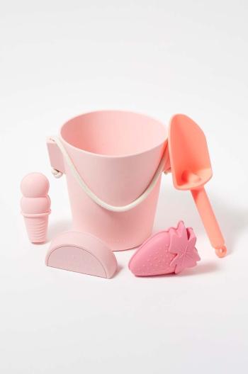 Set hračiek na pieskovisko SunnyLife Silicone Bucket & Spade Set Pin