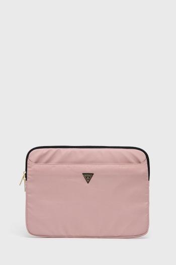 Obal na notebook Guess ružová farba