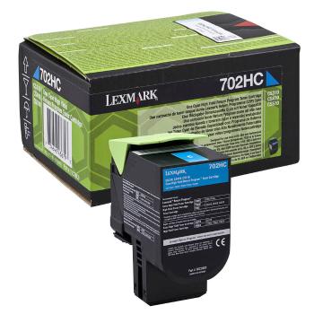 Lexmark 70C2HCE, cyan, 3000 str., originálny toner