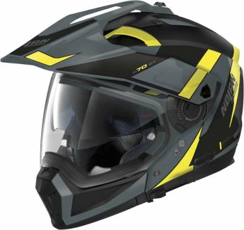 Nolan N70-2 X Skyfall N-Com Slate Grey Yellow/Black XS Prilba