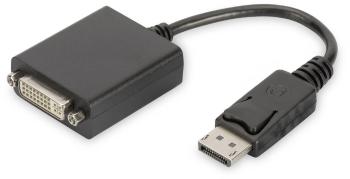 Digitus DB-340409-001-S DVI / DisplayPort adaptér [1x zástrčka DisplayPort - 1x DVI zásuvka 24+5-pólová] čierna guľatý,