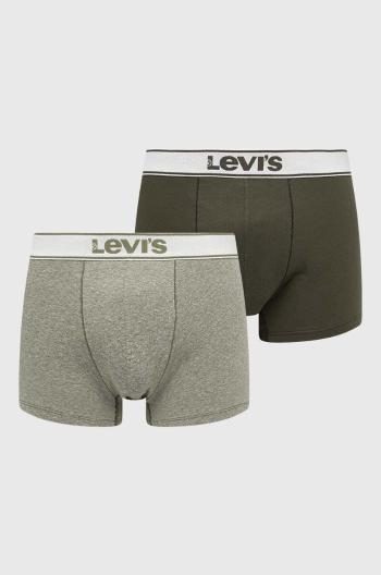 Boxerky Levi's 2-pak pánske, zelená farba