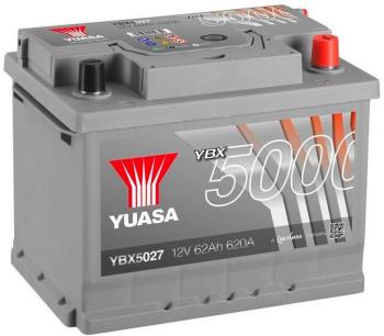 Yuasa SMF YBX5027 autobatérie 12 V 62 Ah  T1 Ukladanie buniek 0