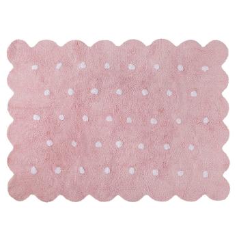 Ourbaby Biscuit rug - pink 32009-0 obdĺžnik 120 x 160 cm biela ružová