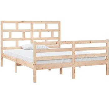 Rám postele masívne drevo 150 × 200 cm King Size, 3101288