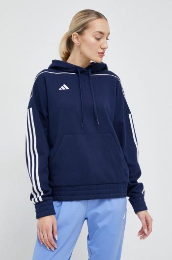 Tepláková mikina adidas Performance Tiro 23 tmavomodrá farba, s kapucňou, s nášivkou