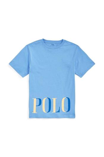 Detské bavlnené tričko Polo Ralph Lauren s potlačou