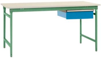 Manuflex BB5237.6011 Kompletný príručný stolík BASIS stacionárny s plastovou doskou + samostatná zásuvka, š xhxv: 1000 x