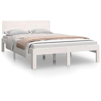 Rám postele biely masívne drevo 120 × 190 cm Small Double, 810466