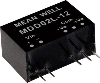 Mean Well MDD02L-12 DC / DC menič napätia, modul   83 mA 2 W Počet výstupov: 2 x