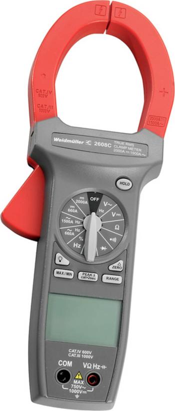 Kliešťový multimeter digitálny Weidmüller C 2606 CAT III 1000 V