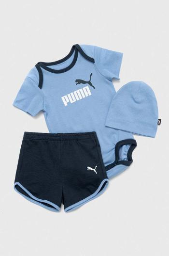 Detská bavlnená súprava Puma Minicats Beanie Newborn Set