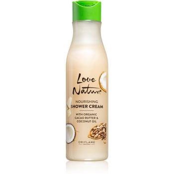 Oriflame Love Nature Cacao Butter & Coconut Oil intenzívne vyživujúci sprchový krém 250 ml
