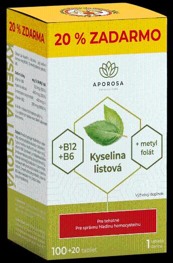 Aporosa Kyselina listová +B12, +B6 120 tabliet
