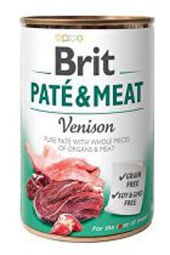 Brit Dog con Paté & Meat Venison 400g + Množstevná zľava 4 + 1 zadarmo