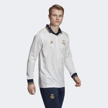 Tričko s dlhým rukávom Adidas Real Madrid Icons Tee White - 3XL