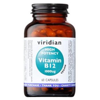 VIRIDIAN Nutrition High Potency Vitamín B12 1000 µg 60 kapsúl