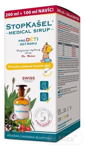 STOPKAŠEĽ Medical sirup OD 1 ROKU 200+100 ml NAVYŠE