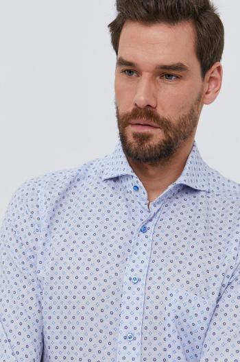 Bavlnená košeľa Emanuel Berg pánska, slim, s talianskym golierom