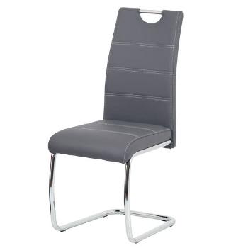 Sconto Jedálenská stolička GROTO sivá/strieborná