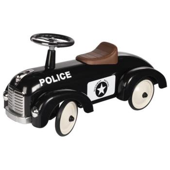 Detské kovové odrážadlo - polícia ride-on car